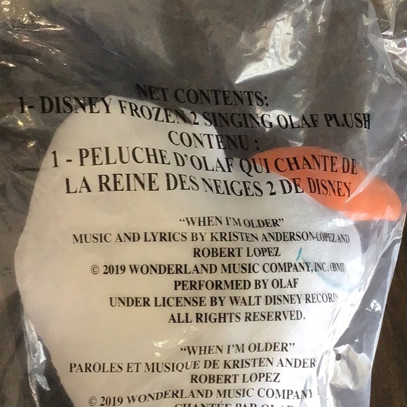 Disney Frozen II Plush Singing Olaf - Picture 4 of 9